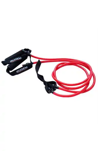 Tiendas EFE Bandas de resistencia rudem fitness con anclaje roja oferta