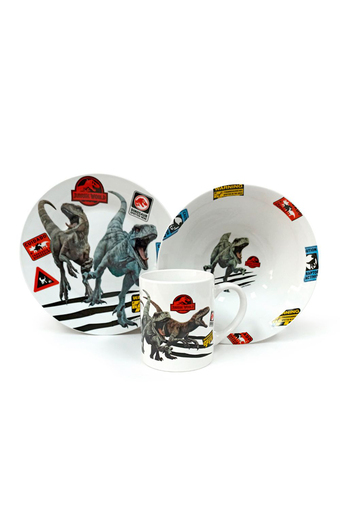 Tiendas EFE Set de cerámica de 3pzs scool dino oferta