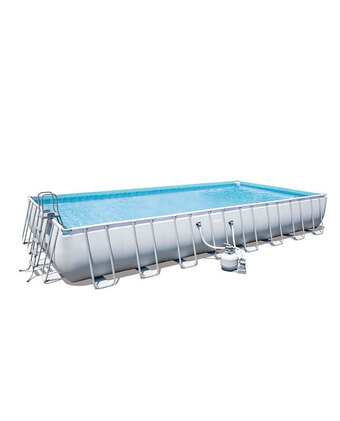 Tiendas EFE Set piscina estructural 9.56mtx 4.88mtx1.32mt bestway power steel oferta