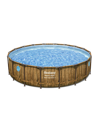 Tiendas EFE Piscina estructural rattan con ventana 549x122cm bestway oferta