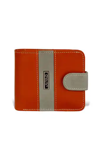 Tiendas EFE Monedero de cuero para mujer juvad baker naranja oferta