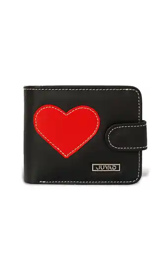 Tiendas EFE Monedero de cuero para mujer juvad dern negro czr oferta