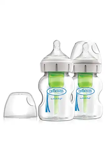 Tiendas EFE Set biberón de vidrio de boca ancha 5oz x2 dr. brwons oferta