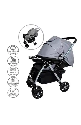 Tiendas EFE Coche mecedor ebaby rossi gris oferta