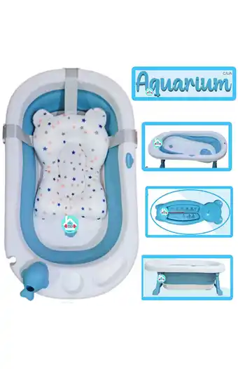 Tiendas EFE Bañera plegable para bebés azul oferta