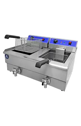 Tiendas EFE Freidora eléctrica industial grondoy 2 pozas oferta