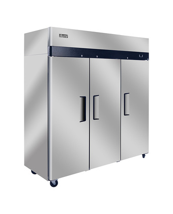 Tiendas EFE Armario frigorífico ilumi inox 2 puertas solidas 1500lt oferta