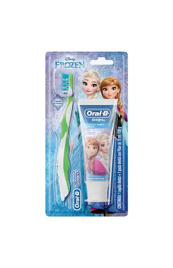 Tiendas EFE Cepillo dental oral b + pasta dental 75ml b stages frozen oferta