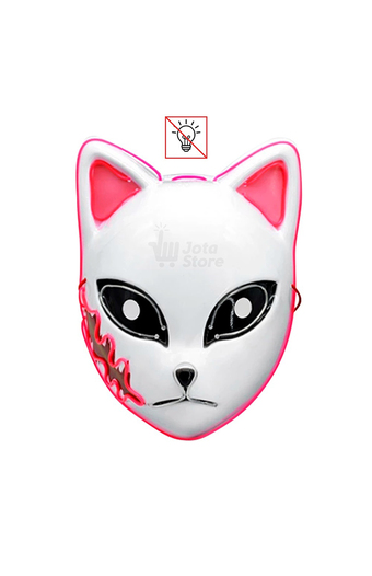 Tiendas EFE Máscara led demon slayer jotx rosa oferta