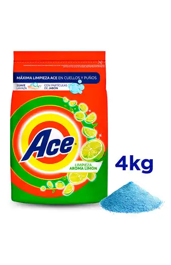 Tiendas EFE Detergente en polvo 4kg ace limón oferta