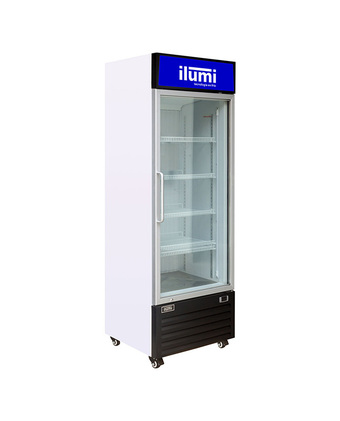 Tiendas EFE Congeladora ilumi vetical puerta de vidrio 400lt oferta