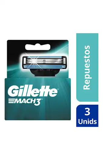 Tiendas EFE Cartuchos para afeitar 3 unidades gillette mach3 oferta