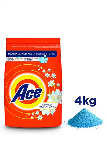 Tiendas EFE Detergente en polvo 4kg ace regular aroma floral oferta