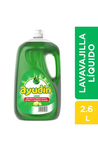 Tiendas EFE Lavavajillas líquido 2.6lt ayudín limón oferta