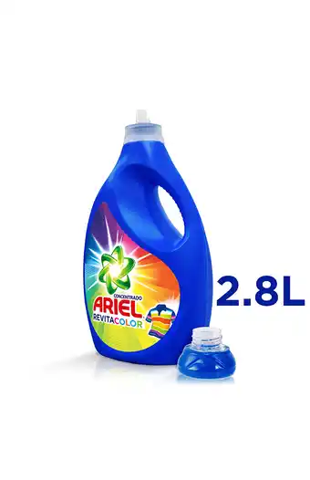 Tiendas EFE Detergente líquido 2.8lt ariel revitacolor ropa color oferta