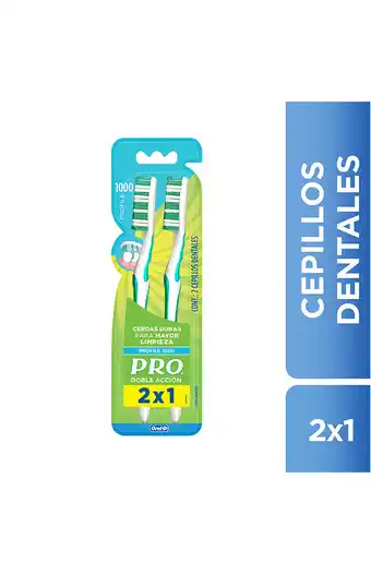 Tiendas EFE Cepillo dental 2 unidades oral b pro doble acción oferta