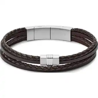 Platanitos Fossil brazalete brown multi-strand jf02934040 para hombre oferta