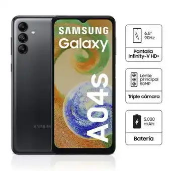 Hiraoka Celular libre samsung galaxy a04s 6.5 64gb 4gb ram negro oferta