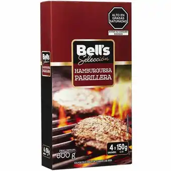 Vivanda Hamburguesa parrillera bell's selección paquete 4un oferta