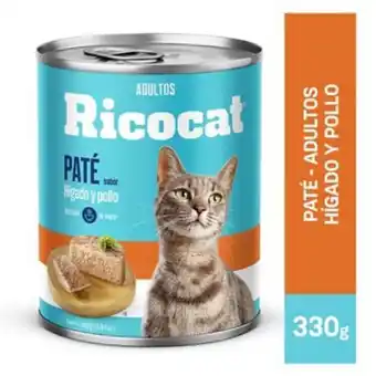 Tottus Ricocat higado y pollo latax11.64 oz oferta
