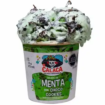 Vivanda Helado la calaca menta & chococookies pote 473ml oferta