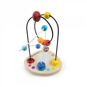 11648 laberinto de madera con cuentas de colores - hape