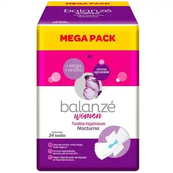 Vivanda Toallas higiénicas nocturna balanzé women paquete 24un oferta