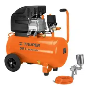 Maestro Compresora de aire 3.5 hp 50 litros, pistola de pintar y manguera. oferta