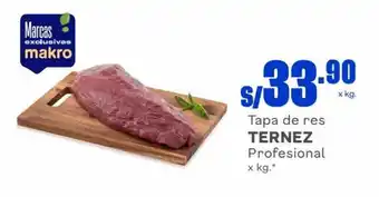 Makro Tapa de Res TERNEZ Professional x kg oferta