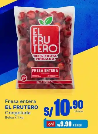 Makro Fresa Entera EL FRUTERO Congelada bolsa x 1kg oferta