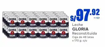 Makro Leche GLORIA Reconstituida caja de 48 latas x 170g oferta