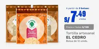 Makro Tortilla Artesanal EL CERDO bolsa de 12 unids oferta