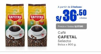 Makro Café CAFETAL Selecto bolsa x 900g oferta