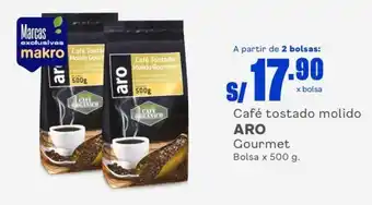 Makro Café Tostado Molido ARO Gourmet bolsa x 500g oferta