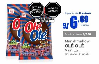 Makro Marshmallow OLÉ OLÉ Vainilla bolsa de 50 unids oferta