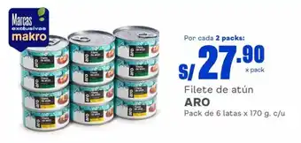 Makro Filete de Atún ARO pack de 6 latas x 170g oferta