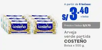 Makro Costeño Arveja Verde Partida 500g oferta