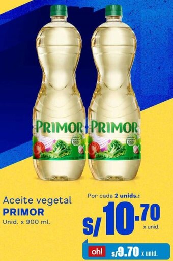Makro Primor Aceite Vegetal 900ml oferta