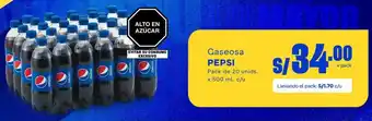 Makro Pepsi Gaseosa Pack de 20 Unids x 500ml c/u oferta