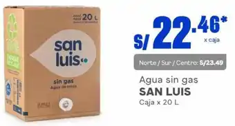 Makro San Luis Agua Sin Gas 20L oferta