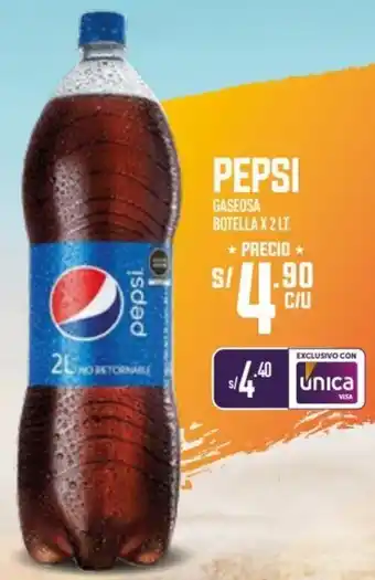 Vega Pepsi Gaseosa Botella 2L oferta