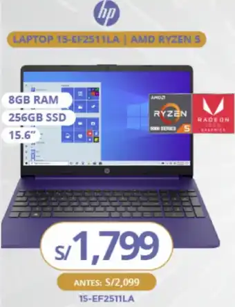 Tiendas EFE HP Laptop 15-EF2501LA 15,6" oferta