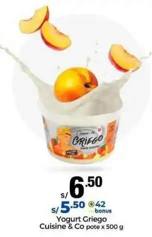 Metro Yogurt Greigo Cuisine & Co 500g oferta