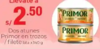 Metro Dos Atunes Primor en Trozos Filete 140g oferta