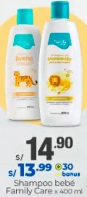 Metro Shampoo Bebé Family Care 400ml oferta