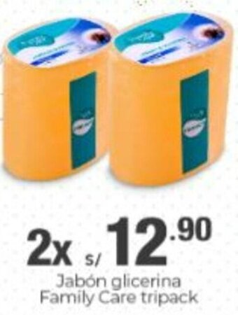 Metro Jabón Glicerina Family Care Tripack oferta