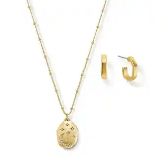 Ésika Estuche collar + aretes moonglow oferta