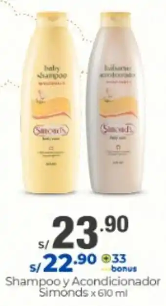 Metro Shampoo y Acondicionador Simonds 610ml oferta