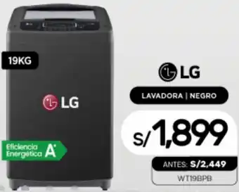 La Curacao LG Lavadora Negro 19kg oferta