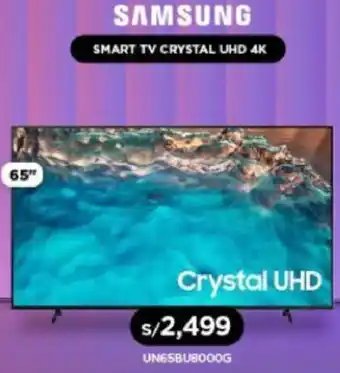 La Curacao Samsung Smart TV Crystal UHD 4K 65" oferta